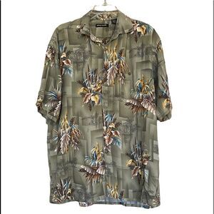Pierre Cardin Mens L Hawaiian Shirt